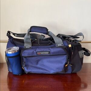 High Sierra Navy and Black Duffel Bag
